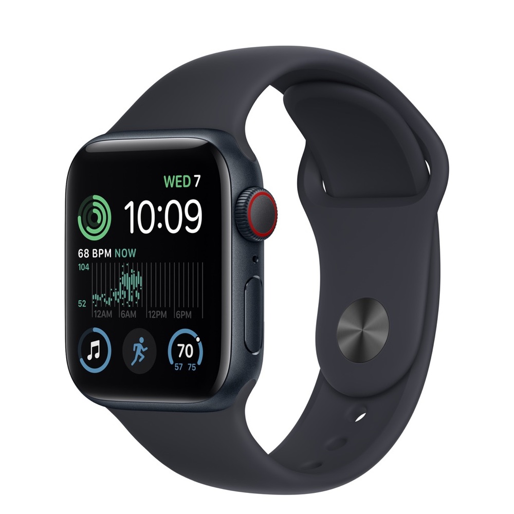 43. Apple Watch Midnight Aluminum Case with Sport Band SE (2nd Gen)